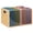 1 Pack, variant on Clear Acrylic File Box Organizer, Bamboo Hanging Folder Storage Boxes, Filing Crate Bin Holder with Handle for Home Office Desk, Letter Size