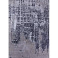 thumbnail image 1 of Ahgly Company Machine Washable Indoor Rectangle Industrial Modern Purple Navy Blue Area Rugs, 2' x 3', 1 of 7