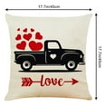 thumbnail image 3 of Tgbvmt Valentine's Day Pillow Cover, Decorative Sofa Throw Cushion Cover, Soft 17.72" x 17.72", Ideal for Home Décor, Office & Car Cushions, Perfect for Seasonal Valentine's Day Gift, 3 of 5
