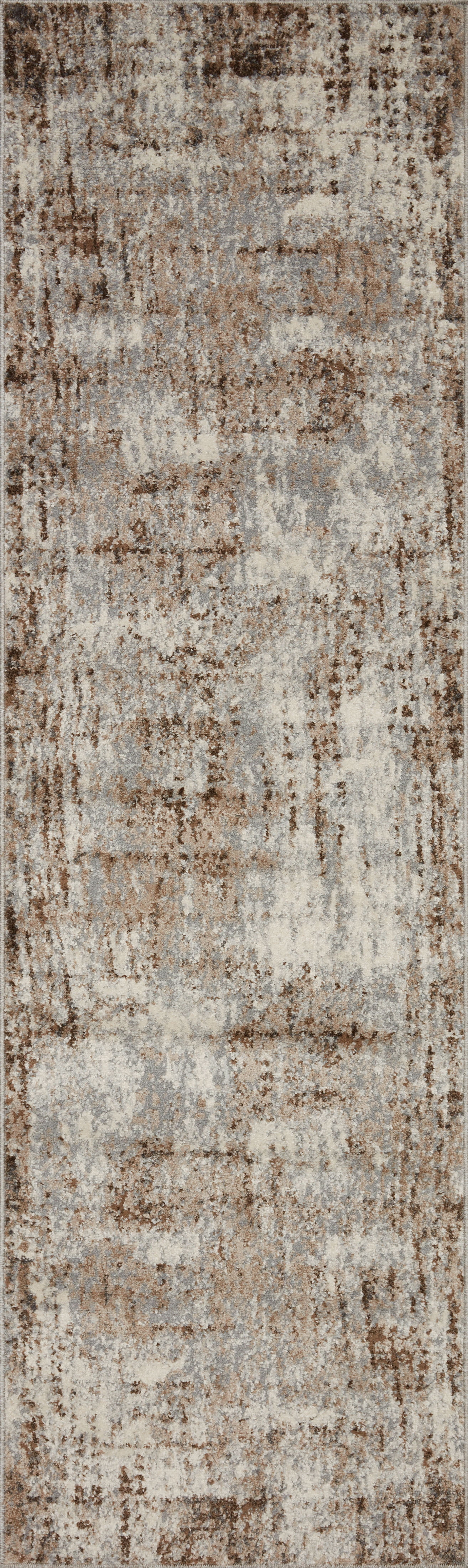 Loloi Austen AUS-01 Abstract Natural / Mocha Area Rug 2'-4" x 8'-0"