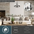 thumbnail image 3 of Cinta 5 Light Bronze Chandelier Clear Glass, 3 of 12
