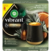 AIR WICK Essential Mist - Starter Kit White Sage & Mahogany, Air Freshener, Essential Oils