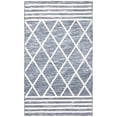 thumbnail image 2 of Safavieh Easy Care Conway Cross Polyester Machine Washable Area Rug, Gray/Ivory, 2'3" x 4', 2 of 12