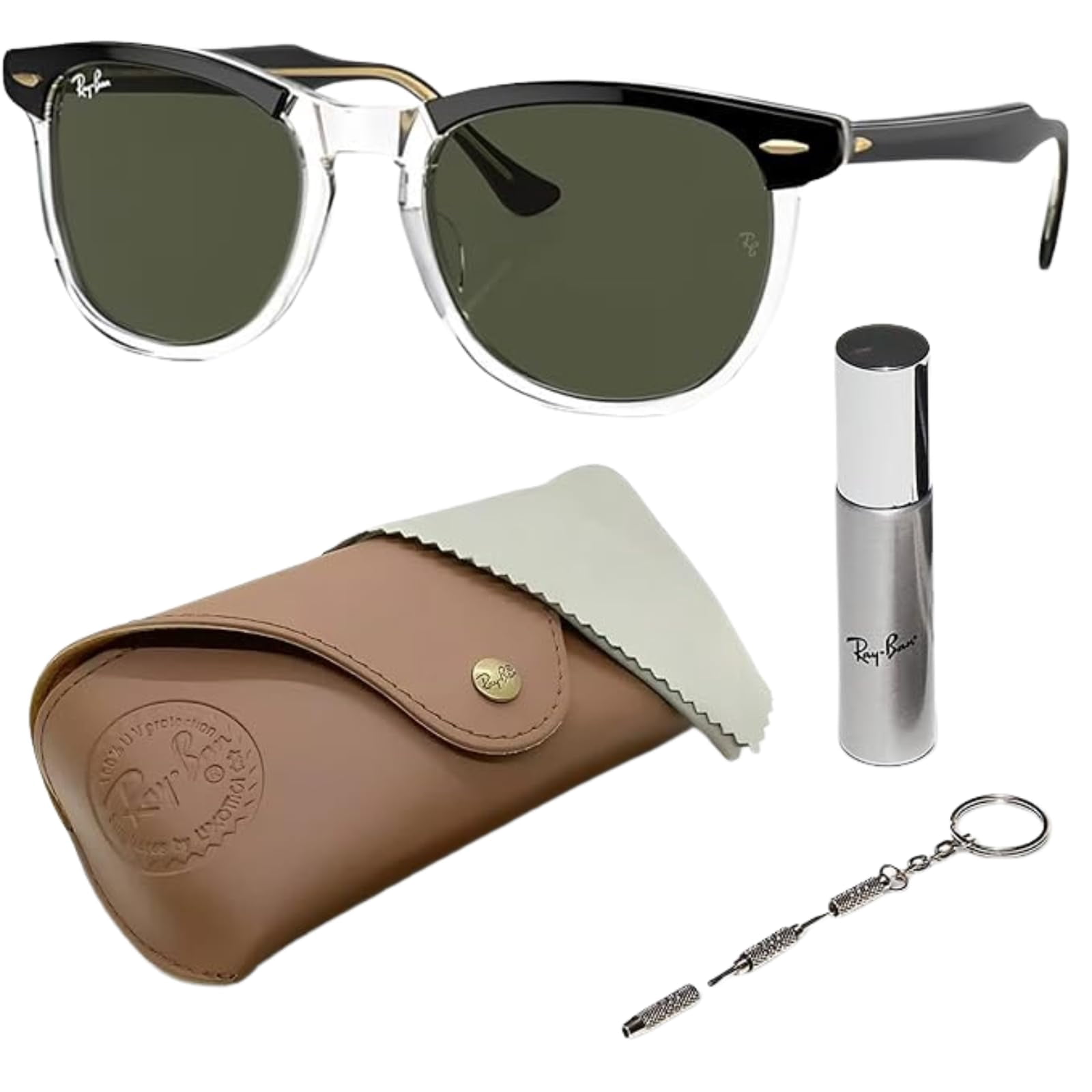 Ray-Ban Men's Original Wayfarer RB2140F-901-52 Black Sunglasses
