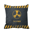 thumbnail image 1 of Logo Substances Radioactives Avertissement Jeter Oreiller Canapé Housse de Coussin, 1 of 3