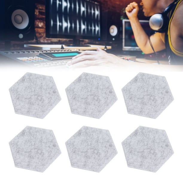 Paneles Acústicos Hexagonales, Tablero Absorbente De Sonido, Tablero De Aislamiento Acústico Autoadhesivo, Pegatina Decorativa Para Pared De Jardín De Infantes, 12 Uds.