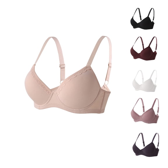 Bixock Wireless Bras for Women Push Up Bras Front Closure Plus Size Adjustable Strap Loose Match Women Bras