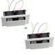 thumbnail image 1 of Para extractor de aire de 12 V CC para campana extractora de caravana, remolque, aire interior universal para RV, bajo consumo, color blanco, 1 of 5