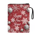 thumbnail image 2 of HELLHERO Snowflake New Year Book Sleeve Protector Pouch Zipper Bag for Lightweight Book Organzier Holder Polyester Fabric with Book Protection and Pocket, 2 of 8