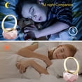 thumbnail image 4 of Luz de noche infantil, lámpara de noche, lámpara recargable para guardería con altavoz Bluetooth, lámpara infantil de 3 colores, control táctil para el hogar (nueva, rosa), 4 of 5