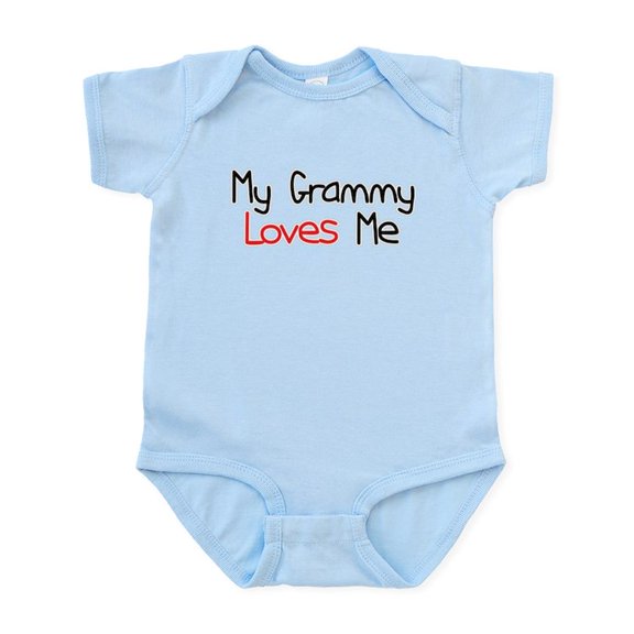 CafePress - My Grammy Loves Me Infant Bodysuit - Baby Light Bodysuit, Size Newborn - 24 Months