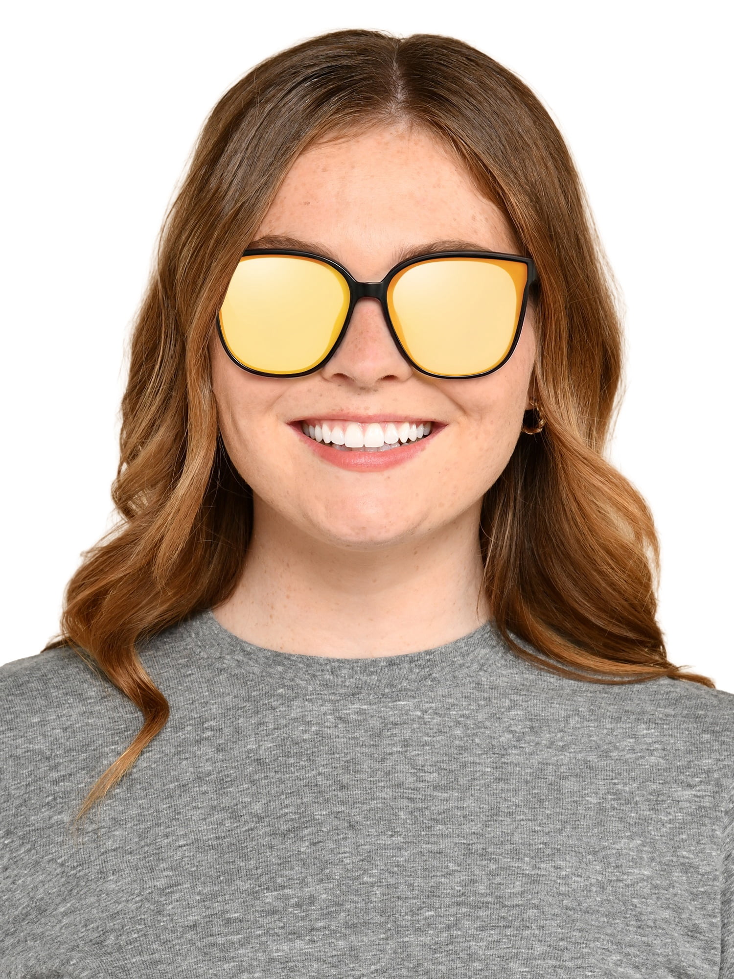 Panama Jack® x Foster Grant® Black Square Women's Sunglasses with