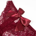 thumbnail image 2 of Varsbaby Women's Panty See Through Panties Cotton Crotch Lace Mesh Panties with Bow, 2 of 5