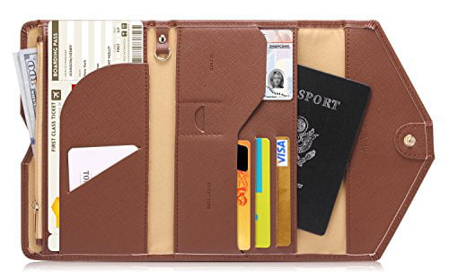 #17 Smaragdgrün Passport Hülle Halter dreifach Dokumente Organizer Zoppen RFID Blocker Reisepasshülle Ver.4