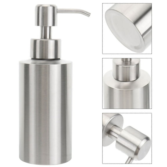 WHAMVOX 1Pcs Stainless Soap Dispenser for Dispensing in 304 Stainless Steel with Silver Finish