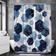 thumbnail image 5 of Cortina de baño impermeable con decoración de arte geométrico, juegos de cortinas de ducha de tela abstracta para decoración del hogar, 5 of 5