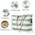 thumbnail image 3 of Bolso tote grande impermeable y resistente a la arena 42x36x13 cm, 3 of 7