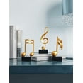 thumbnail image 2 of Amoy-Art 3pcs Music Note Decoration Musical Statue Sculpture Decor Piano Modern, 2 of 5