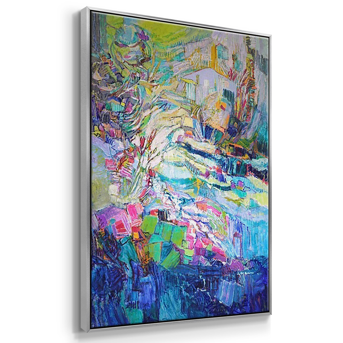Gathering up the Goddess I - Framed Premium Gallery Wrapped Canvas L Frame 3 Piece Set - Ready to Hang