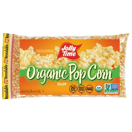 Jolly Time Organic Yellow Kernel Popping Corn 20 Oz