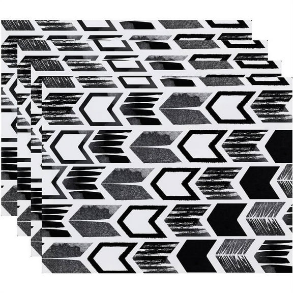 Simply Daisy Arrow Geometric Print Placemat, Set of 4