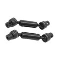 thumbnail image 3 of For WPL 1/10 C74 1/16 Metal Upgrade Front & Rear Drive Shafts Black, 3 of 5
