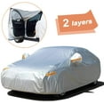 thumbnail image 1 of Car Cover Waterproof All Weather，Full car Covers UV Protection/Snowproof/Dustproof，Universal Car Cover 2 Layer with Zipper, (Fit Sedan Length Up to 209”), 1 of 6