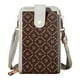 thumbnail image 2 of Mujer Bolso Teléfono Touchscreen, Mini Bolso de Cuero para Teléfono, Bandolera con Tarjetas de Crédito, Estilo Crossbody, Compatible con Iphone Samsung, para Viaje, Durable, Ajustable, Cuero, 2 of 9