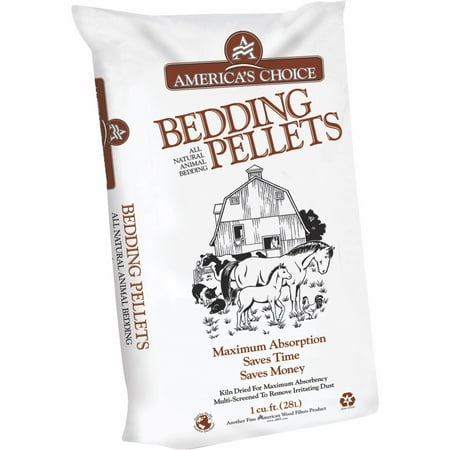 America's Choice All Natural Animal Pellets Bedding Pellets, 40 lb bag