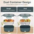 thumbnail image 6 of Monteka Electric Lunch Box Food Heater - Leakproof Portable Food Warmer heated lunch box for adults for Car/Home/Truck with 1.5L Removable Stainless Steel Container, Gifts for Men, 12V/24V/110V, 6 of 7