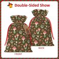 thumbnail image 2 of Naloa Mushrooms and Autumn Drawstring Christmas Bags, 3D Xmas Gift Bags, Christmas Wrapping Bags, Xmas Goodie Bags, Treat Pouch Bags, Party Favor Bags-Medium, 2 of 9