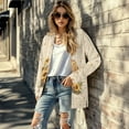 thumbnail image 5 of SCRAWLGOD Capybara Sunflower Cardigan Jackets for Women Lightweight Sweaters for Women Fall Long Sleeve Women Cardigan Coat Size S Stretchy Open Front Cardigan for Women Walks, 5 of 7