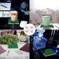 thumbnail image 2 of FMSHPON Merry Christmas Coloured Lights Set of 6 Coaster for Drinks, Absorbent Ceramic Stone Coasters Cup Mat with Cork Base for Home Kitchen Room Coffee Table Bar Decor, 2 of 4