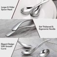 thumbnail image 4 of Paquete de 8 cucharas para sopa, cucharas para sopa de acero inoxidable, gruesas y resistentes, 4 of 5
