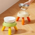 thumbnail image 7 of Elevated Cat Bowls, Elevated Dog Bowl, Elevated Kitten Bowl, Raised Pet Feeder, Raised Pet Dish, Anti Vomit Kitten Bowl for Indoor Cats, Pet Bowls for Food and Water, Wide Shallow Cat Dish, 7 of 7