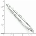 thumbnail image 2 of Sterling Silver Rhod. Plated Polished Slip-on Child's Bangle (Weight: 6.03 Grams, Length: Inches), 2 of 2