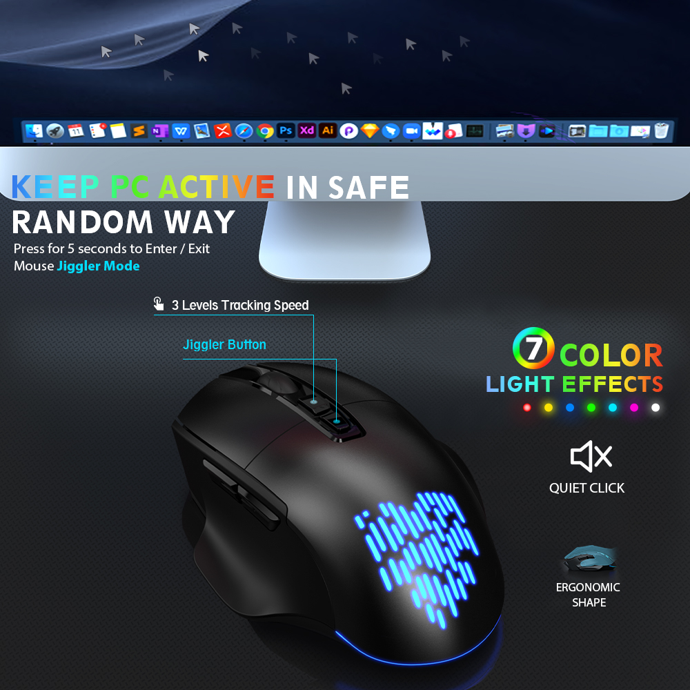 Wagpak Wireless Backlit Keyboard and Mouse Combo photo 3