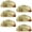 Multicolored 4, variant on PhooArto 6 Pcs Cup Drawer Pulls, Pink Donuts Black Pug Dog Shell Shape Handles Cabinet Knobs for Dresser Cupboard Closet Wardrobe with Screws