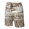 thumbnail image 5 of Naloa Vineyard Landscape 1 Men's Beach Shorts, Surfing shorts, Swim trunks, Quick Dry Swim Trunks for Surfing Beach Fun - 3X-Large, 5 of 9