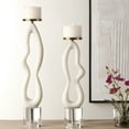 thumbnail image 2 of Uttermost Feamelo Ivory Stone Candleholders Set of 2, 2 of 4