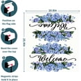 thumbnail image 4 of Spring Farmhouse Welcome Magnetic Mailbox Cover 25x21in Large Blue Hydrangea Post Box Cover for Home Outdoor Outside, 4 of 6