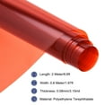 thumbnail image 2 of Window Film, Glass Sun Blocking, Heat Control Self Adhesive Orange Window Tint, 6.6x1.97ft for Home Office, 2 of 6