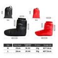 thumbnail image 3 of Down Booties Down Socks Warm Soft Slippers Down Filled Slipper Boots Indoor Warm Down Slippers Plus Size for Men Red, 3 of 12