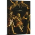 thumbnail image 1 of ARTCANVAS Three Flute Playing Angels With Two Putti Flight Above Canvas Art Print by Bernardino Luini - Size: 26" x 18" (1.50" Deep), 1 of 9