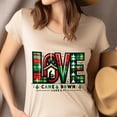thumbnail image 4 of Graphic T-Shirt Love Came Down Luke 2:11 Bible Verse for Women, Light Pink, Size 2XL, 4 of 6
