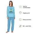 thumbnail image 2 of Happy Hanukkah Matching Family Pajamas Blue, Cotton And Polyester, Family And Dog Size, 2 of 7