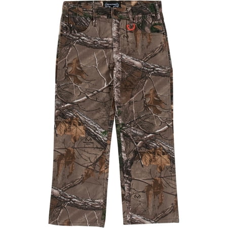 Realtree Xtra Boys' 5-Pocket Rinsed Pants, Camo