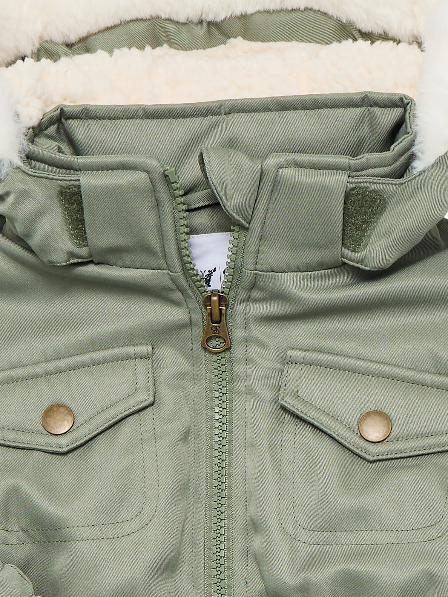 Jessica Simpson Toddler Girls' Cotton Twill Parka, Sizes 2T-5T