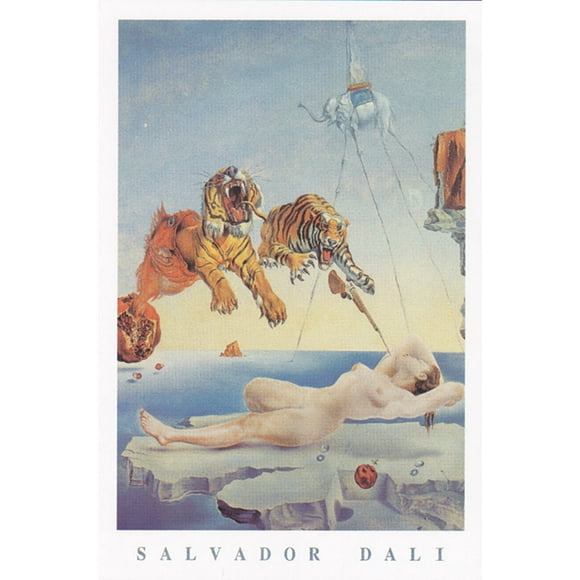 Poster - Studio B - Dali: Dream Caused by a Bee Flight 24"x36" Wall Art p0592