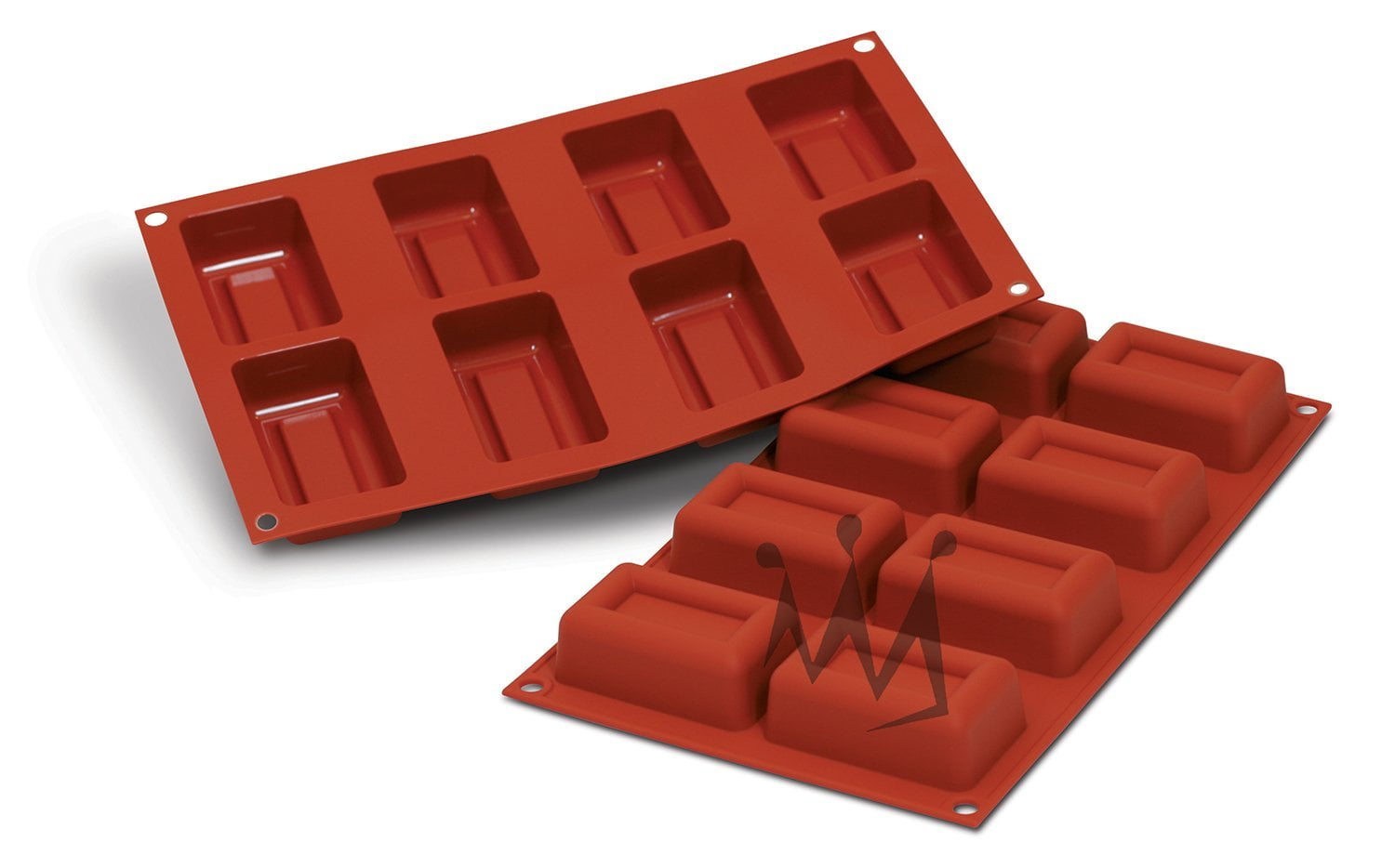 Silikomart Macaron Mat - 48 Cavity Silicone Mold For Perfect Macaroons (Red)